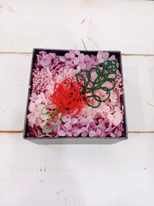 水引BOXプリザーブドフラワー(ピンク)