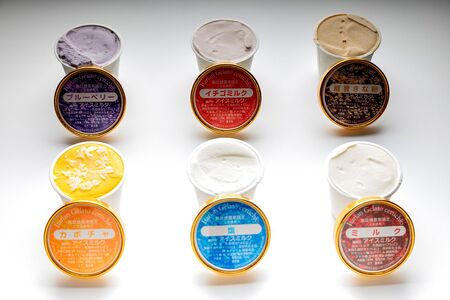 スイーツ　/チェルキオ 能登生乳 ジェラート セット 6個入り（ミルク・塩・ブルーベリー・イチゴミルク・キナコ・カボチャ　各1個）