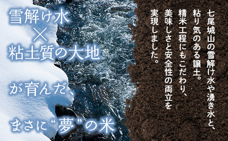 【発送時期が選べる】【新米】令和7年度産米 能登産 ゆめみづほ 能登夢米 精米 6kg（3kg×2袋） | こめ 国産 訳あり 生活応援価格 ご家庭用 石川県 七尾市 ※2025年10月中旬～2026年1月中旬頃に順次発送予定