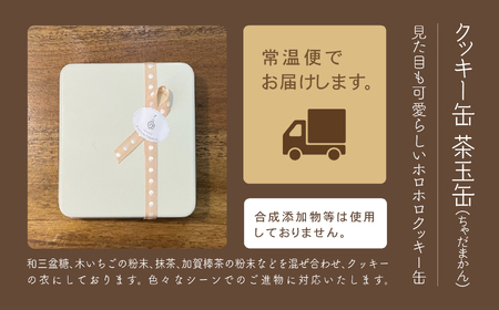 クッキ－缶 茶玉缶(ちゃだまかん) 010199 クッキー 洋菓子