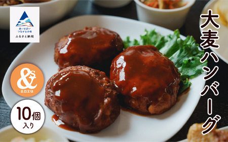 大麦ハンバーグ 10個入り 010213 ハンバーグ