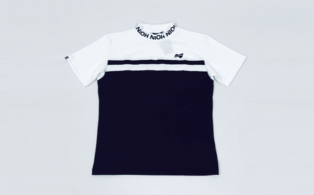 マイクロタフレッチ メンズ ロゴカラーモックネックシャツ/ホワイト/Mサイズ ゴルフウェア ゴルフ メンズ ロゴカラー モックネック 白 おしゃれ コーデ【124027】