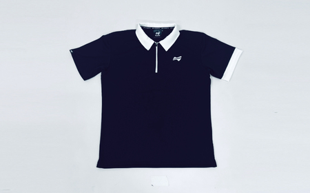 マイクロタフレッチ メンズ ジップポロシャツ/ブラック/LLサイズ ゴルフウェア ゴルフ ジップ ポロシャツ 黒 おしゃれ コーデ【124044】