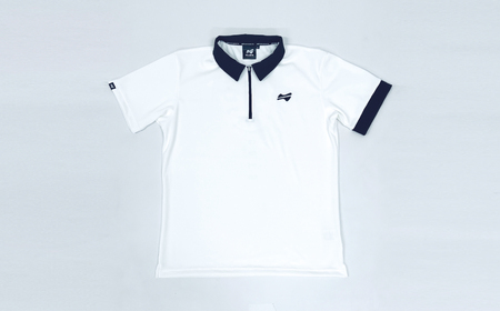 マイクロタフレッチ レディース ジップポロシャツ/ホワイト/Lサイズ ゴルフウェア ゴルフ レディース ジップ ポロシャツ 白 おしゃれ コーデ【124056】