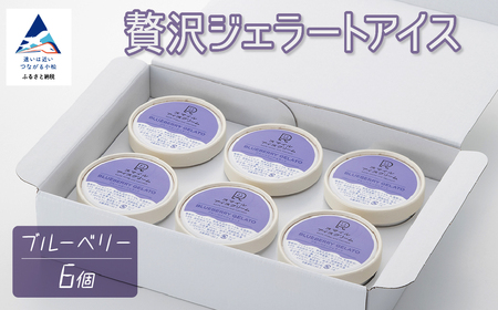 贅沢ジェラートアイス ブルーベリー 6個セット アイス ジェラート ブルーベリー