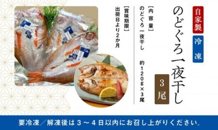 ノドグロ一夜干 3尾 ノドグロ