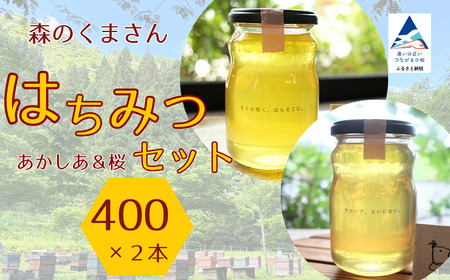 はちみつセット あかしあ＆桜 400g×2本 はちみつ