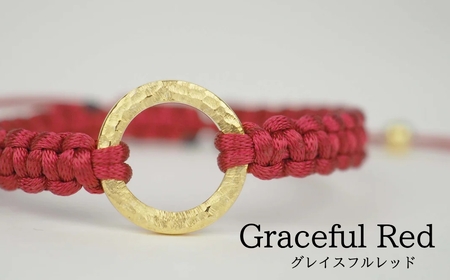 Bracelet -The SUN- Graceful Red ゴールド ブレスレット【グレイスフルレッド】
