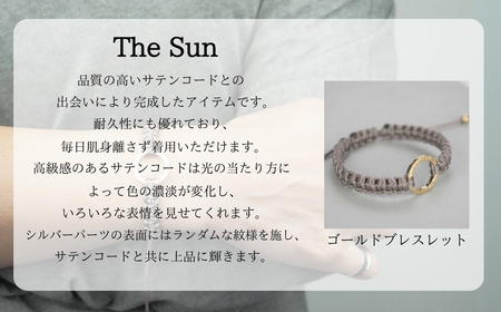 Bracelet -The SUN- Rich Black ゴールド ブレスレット【リッチブラック】