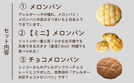 【卵・乳アレルギー対応】メロンパン全部セット