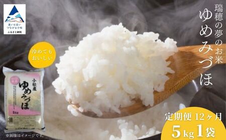 【先行予約】【定期便】 こしひかり 小松市産 ゆめみづほ 精米  5kg×12ヶ月（毎月）米 小松市産こしひかり 石川県【JA小松市】