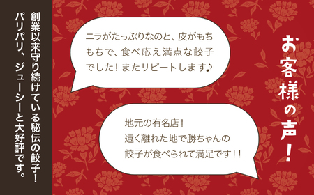 餃子菜館 勝ちゃん 餃子4人前