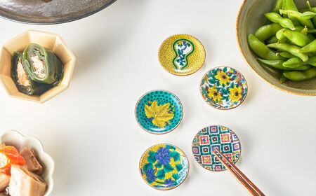 【九谷焼】姫皿（はしおき）名品コレクション 5枚セット 箸置き
