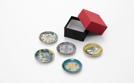 【九谷焼】姫皿（はしおき）名品コレクション 5枚セット 箸置き