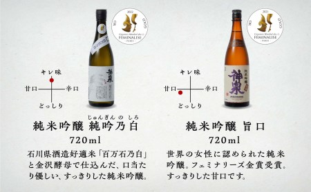 神泉 日本酒 贅沢セット(720ml×6本) 日本酒