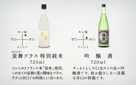 神泉 定番 日本酒 セット（720ｍｌ×6本） 日本酒