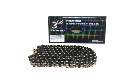 プレミアム モーターサイクルチェーン ThreeD スリード 525Z/3D BK;GP 120L MLJ カスタムパーツモーターサイクル用 バイクチェーン 日本製 復興 震災 コロナ 能登半島地震復興支援 北陸新幹線 F6P-3160