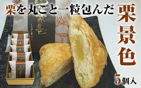 栗景色 5個入 銘菓 パイ 栗 菓子 生菓子 お菓子 お茶菓子 お茶請け  グルメ 国産 日本製 食品 復興 震災 コロナ 能登半島地震復興支援 北陸新幹線 F6P-2392 4,050円
