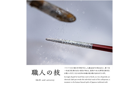 華正工房 うるしけんこう箸 食洗機対応 ペア (夫婦箸) 化粧箱入り F6P-2841