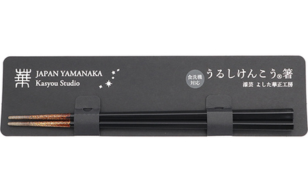 華正工房 うるしけんこう箸 食洗機対応 黒 (簡易包装) F6P-2843