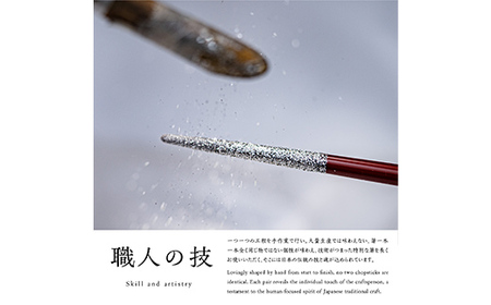 華正工房 うるしけんこう箸 食洗機対応 黒 (簡易包装) F6P-2843