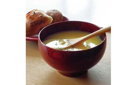 山中漆器　丸椀　茜・神代ペア F6P-2359