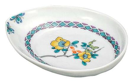 九谷焼 皿揃 草花絵変り 5枚組 食器 お皿 日本製 ギフト プレゼント F6P-2847