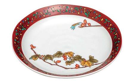 九谷焼 皿揃 木の実絵変り 5枚組 食器 お皿 日本製 ギフト プレゼント