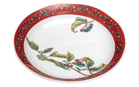 九谷焼 皿揃 木の実絵変り 5枚組 食器 お皿 日本製 ギフト プレゼント