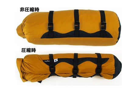 oxtos 透湿防水 コンプレッションドライバッグ 6L 【マスタード】 【 コンプレッションドライバッグ 】