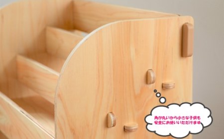 本棚 Baum Series 国産ヒノキ合板製 ブックシェルフ (クリア塗装) 【 本棚 】