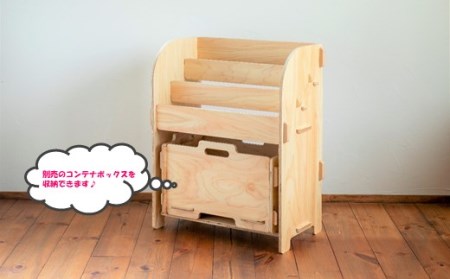 本棚 Baum Series 国産ヒノキ合板製 ブックシェルフ (クリア塗装) 【 本棚 】