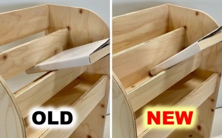 本棚 Baum Series 国産ヒノキ合板製 ブックシェルフ (クリア塗装) 【 本棚 】