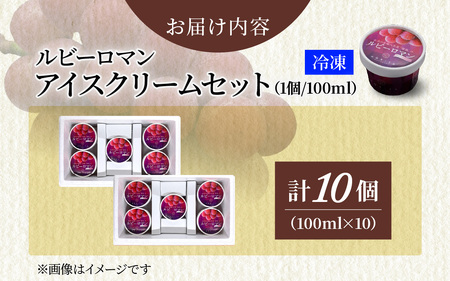 ルビーロマン アイスクリームセット 10個 | アイス｜石川県かほく市
