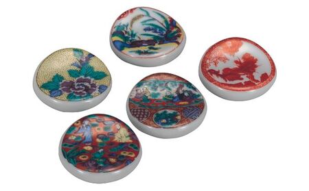 九谷焼　 箸置　時代画　a05 食器 キッチン雑貨 キッチンアイテム 雑貨 食卓 テーブルコーディネート 箸置きセット