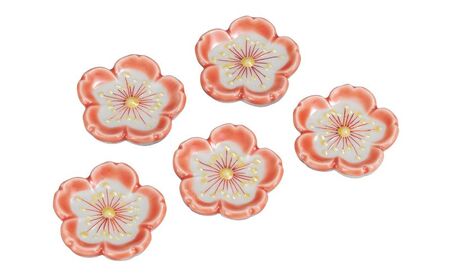 九谷焼 箸置・桜