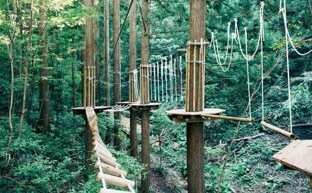 アドベンチャーガーデン能美 年間パス チケット 体験 レジャー フィールドアスレチック 子供 観光 アクティビティ 自然と遊ぶ