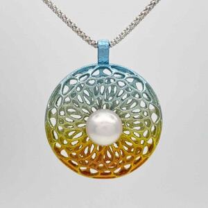 クラフト金澤のチタン製　パールペンダントトップ　フェリチタ_装飾品・工芸品 ペンダント・ネックレス アクセサリー _【配送不可地域：沖縄県】【1333646】