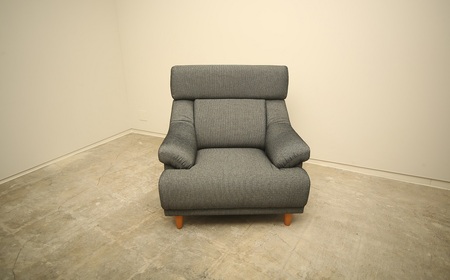 ソファー 1人掛け【張地・木脚塗装色選択可】ハイバックソファー（ハンターⅡ）