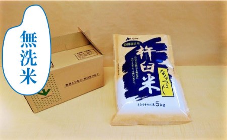 【無洗米12ヶ月定期便】特別栽培「きなうす米」ななつぼし5kg×12回