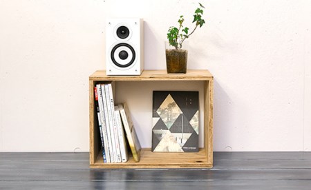 北海道育ちの木材を使った宮大工特製 「キューブBOX M」2個セット