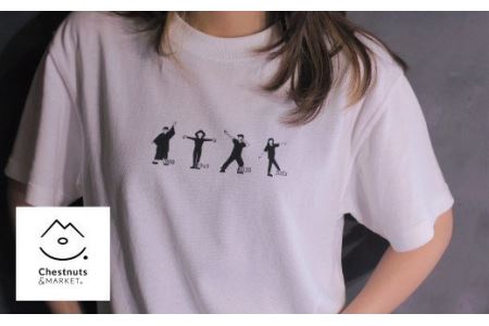 北海道栗山町「Chestnuts&Market」オリジナルTシャツ（ホワイト）