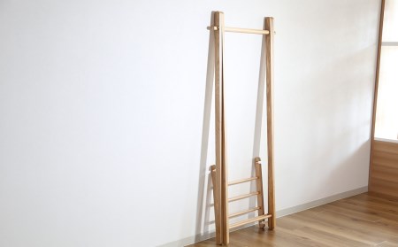 ハンガーラック【塗装色選択可】北海道産エルム材使用