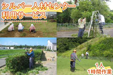 シルバー人材センター利用サービス（１人・１時間作業） [シルバー人材センター 石川県 志賀町 AT4104]