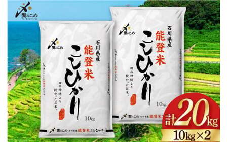 米 令和7年 能登米 こしひかり 精米 20kg [38601195] 米