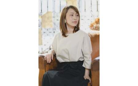 衣類 NEO能登上布 ブラウス 「薄黄檗（うすきはだ）」 Lサイズ [道の駅織姫の里なかのと 石川県 中能登町 27aa0044]