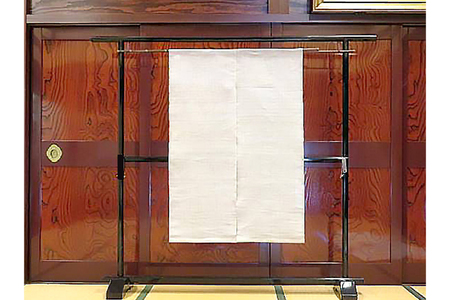 伝統工芸品 能登上布 2枚のれん 1セット [能登上布振興協議会（能登上布会館） 石川県 中能登町 nk17amw260015]