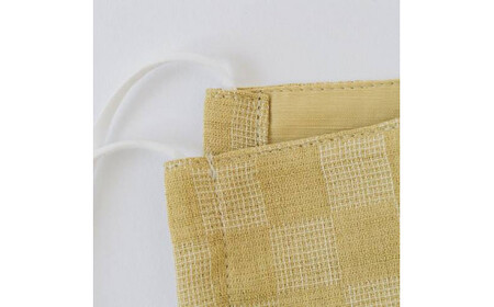 雑貨 プレミアム ひんやり 麻マスク 木蘭 Mサイズ 4枚 セット [道の駅織姫の里なかのと 石川県 中能登町 27aa0030]