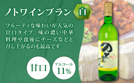 【先行予約】赤白飲み比べ 能登ワイン2本セット【2025年11月中旬以降順次発送】