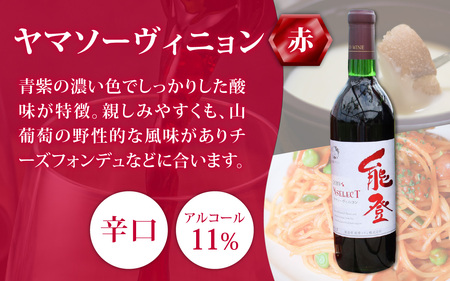 能登ワインと言えばコレ！おすすめ３本セット 能登ワイン３本セットB/ ワイン 赤 白 ロゼ ぶどう 葡萄